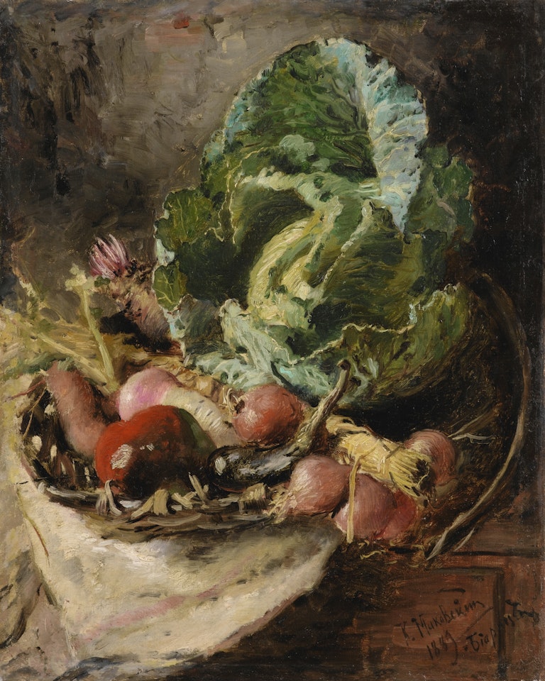 STILL LIFE WITH VEGETABLES by Konstantin Makovsky