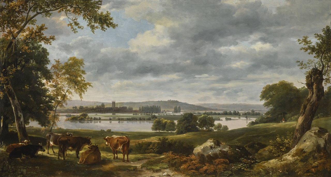 DEDHAM VALE WITH THE RIVER STOUR IN FLOOD FROM THE GROUNDS OF OLD HALL, EAST BERGHOLT by John Constable