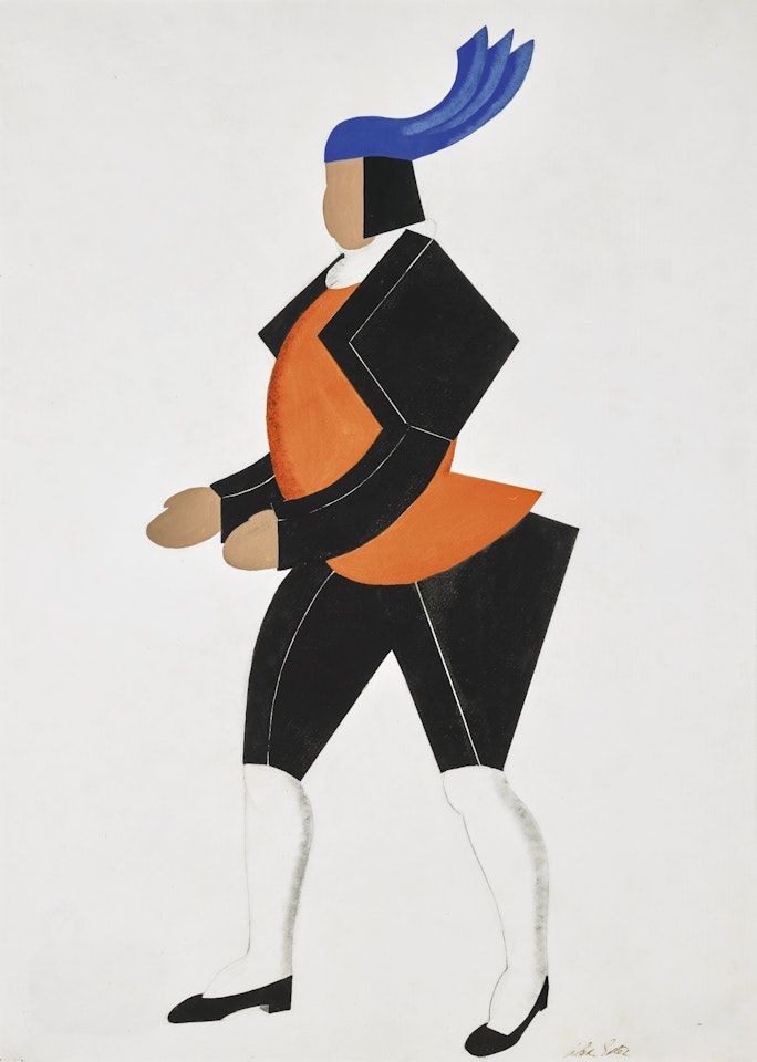 COSTUME DESIGN FOR A MALE SERVANT FROM DON JUAN by Alexandra Exter