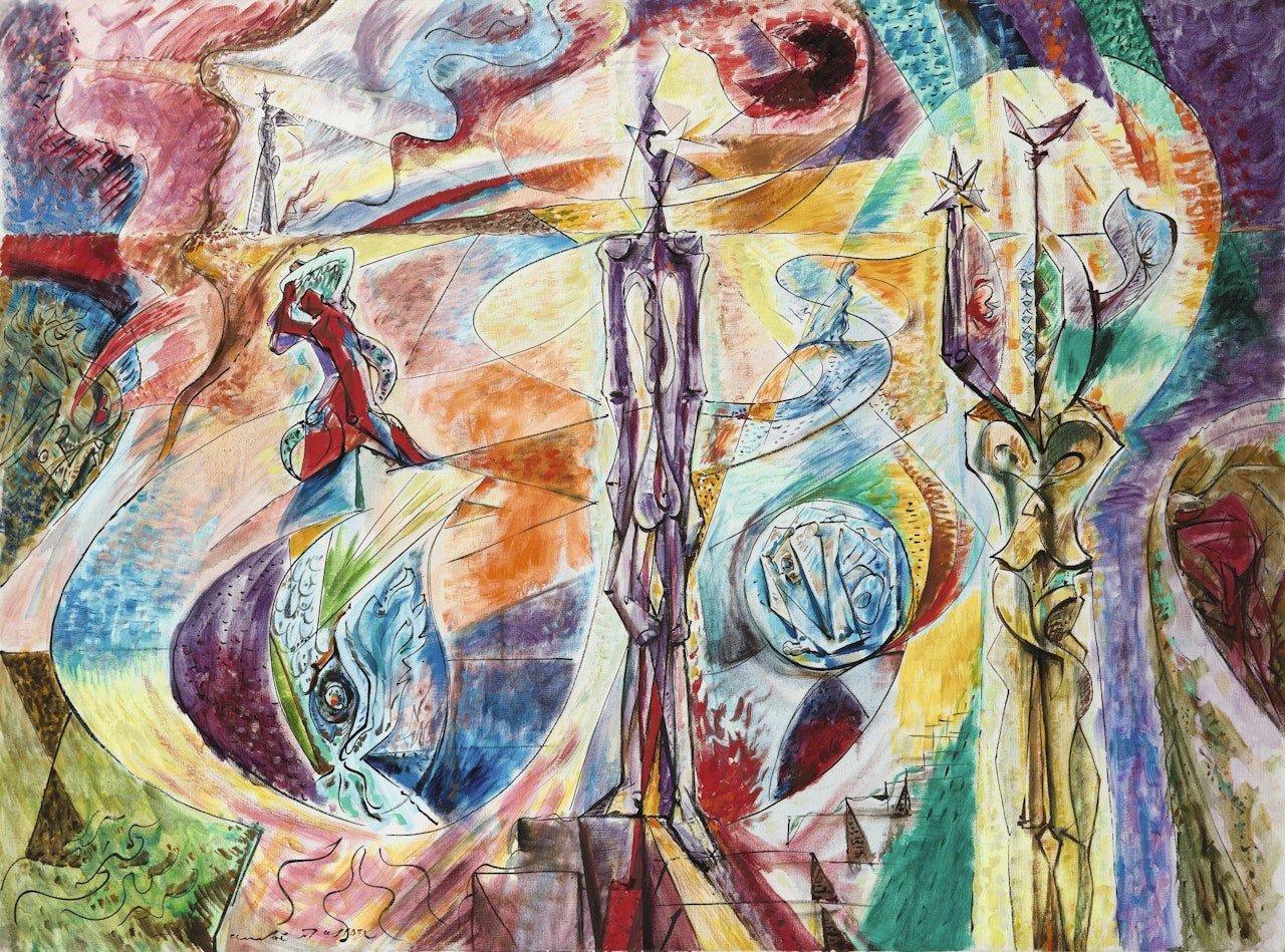 LIEU EMBLÉMATIQUE DE L'ÉTERNEL RETOUR (ENTREVISIONS) by André Masson