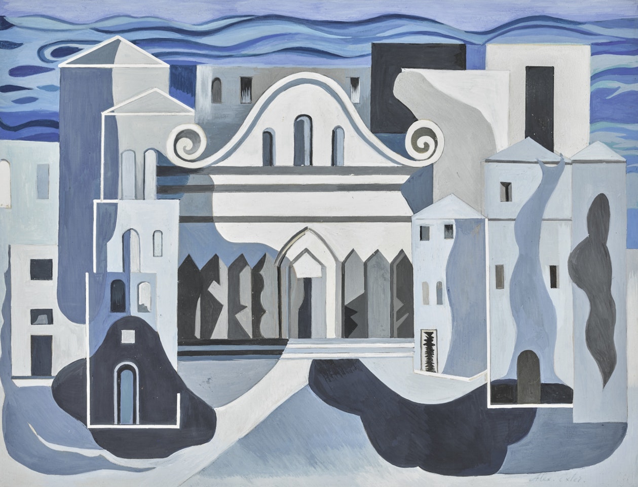 SET DESIGN WITH CLASSICAL ARCHITECTURE by Alexandra Exter
