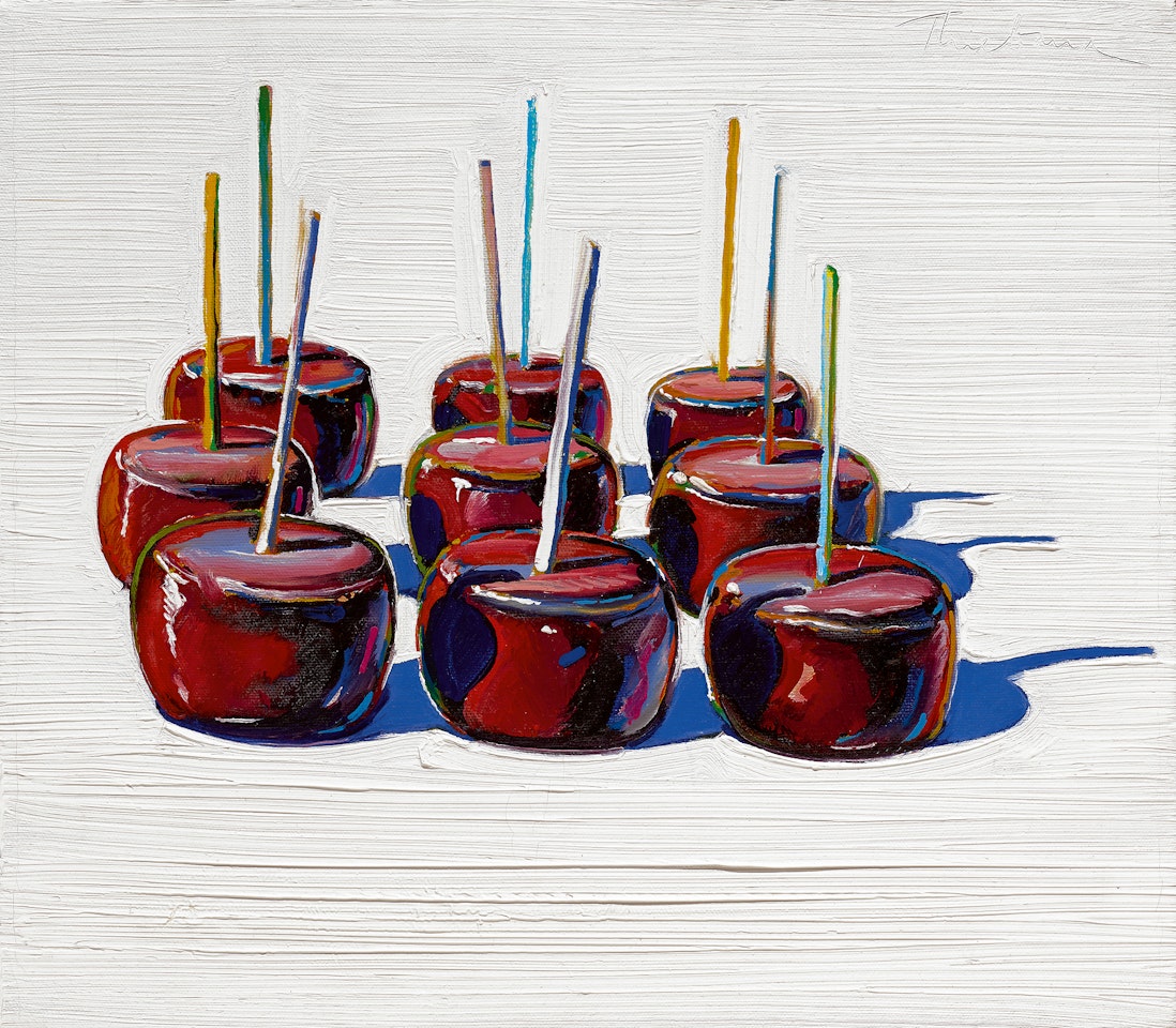 Nine Candy Apples by Wayne Thiebaud