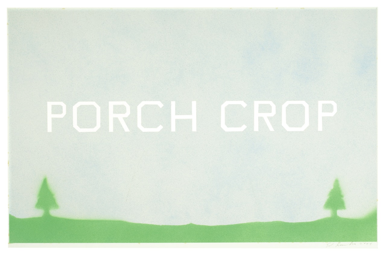 PORCH CROP by Ed Ruscha