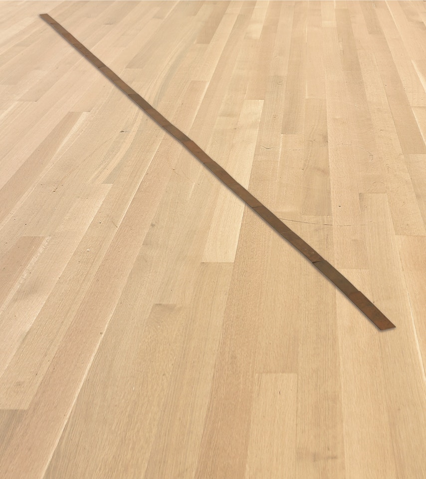 17 COPPER RUN by Carl Andre