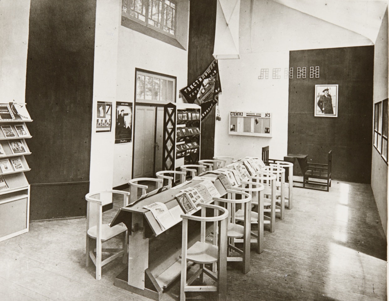 WORKERS' CLUB INSTALLATION, DECORATIVE ARTS EXHIBITION, PARIS by Alexander Rodchenko