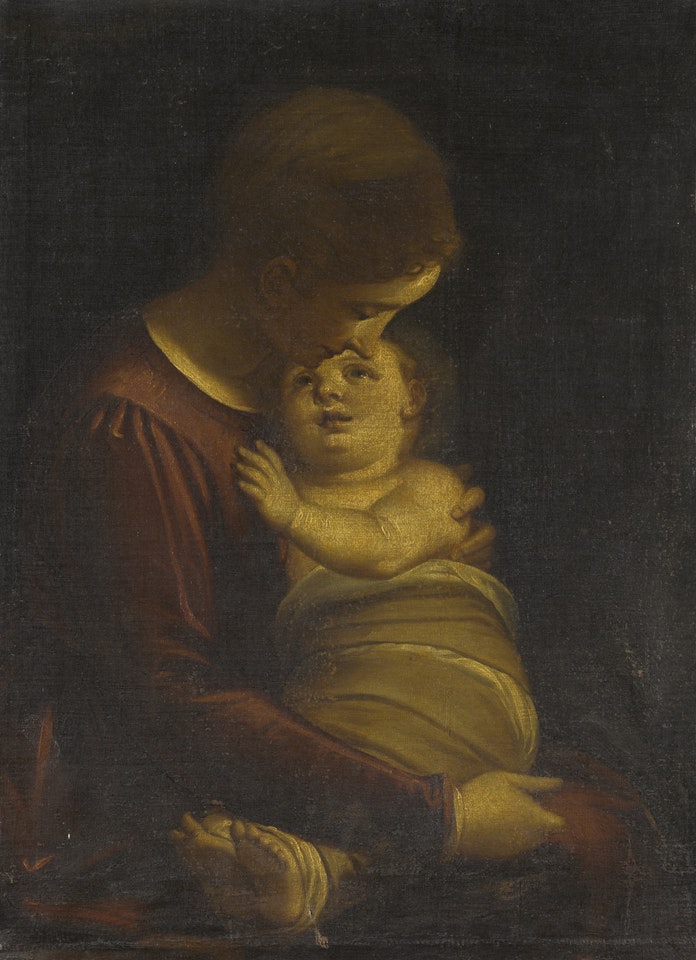 MADONNA AND CHILD by Luca Cambiaso