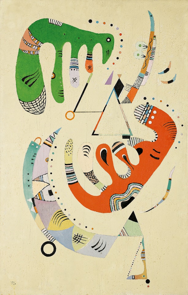 VERT ET ROUGE by Wassily Kandinsky