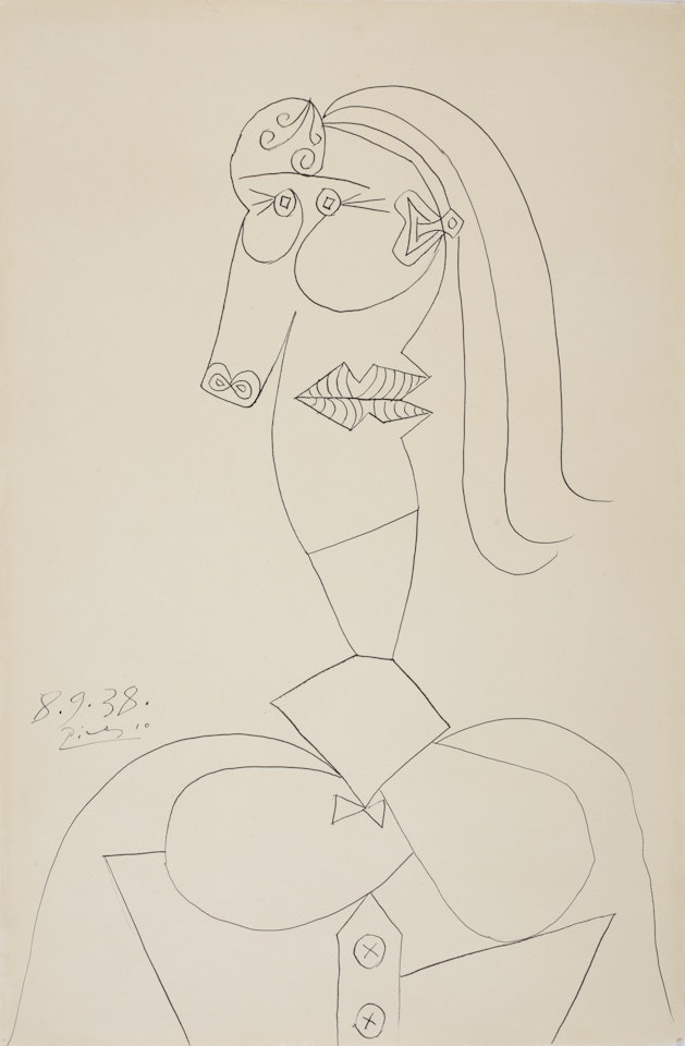 BUSTE DE FEMME (DORA MAAR) by Pablo Picasso