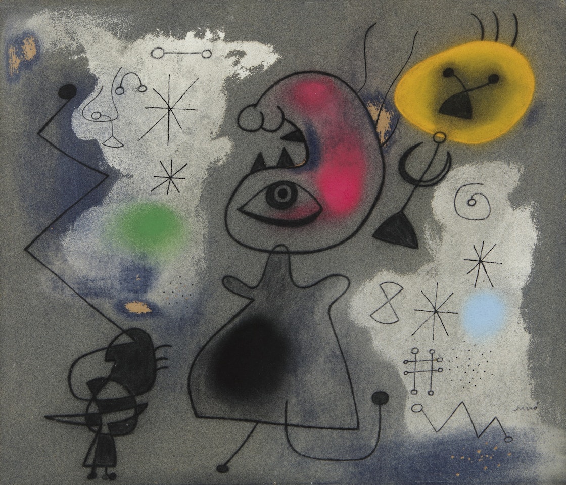 FEMMES, OISEAUX, ÉTOILES by Joan Miró