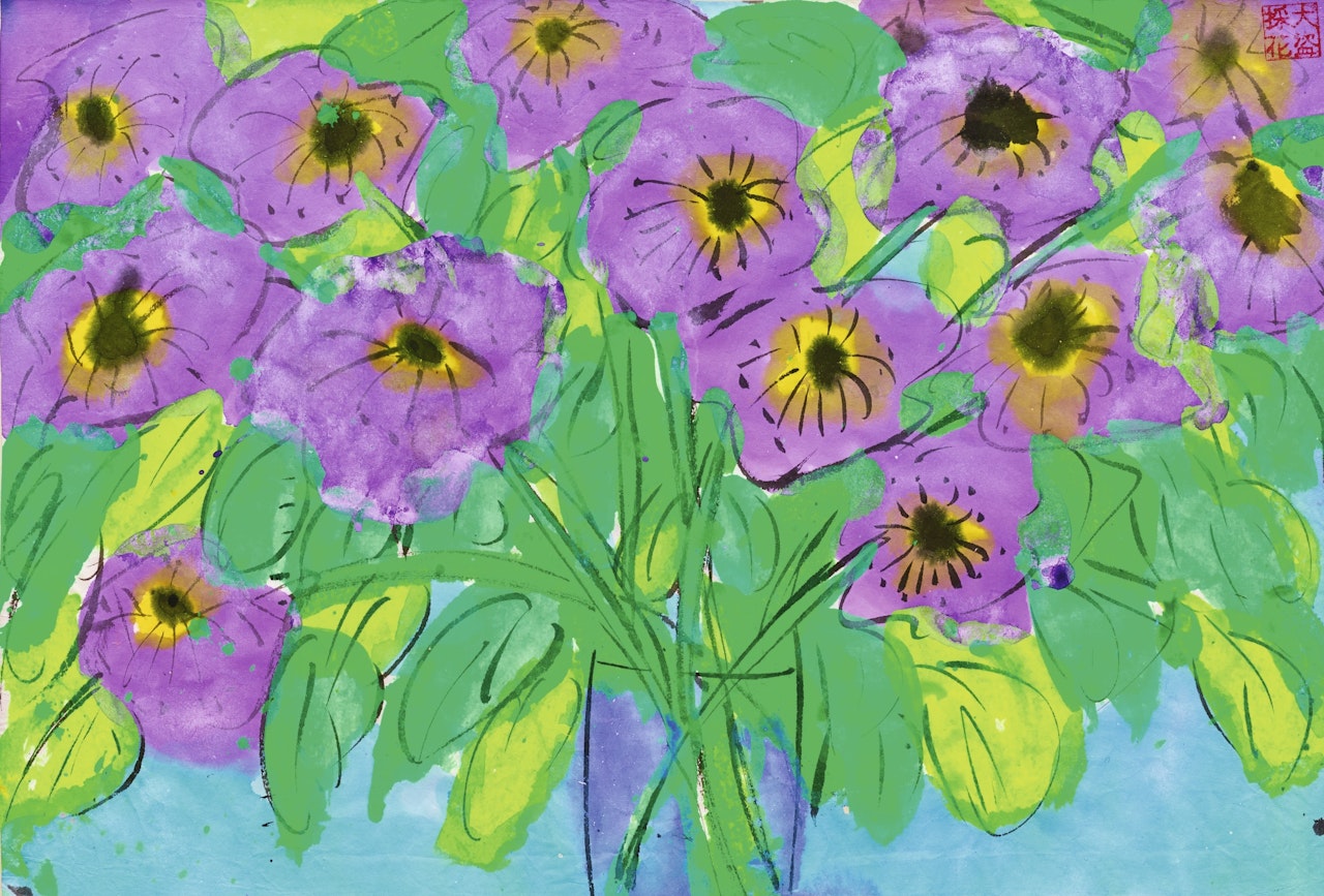 POPPIES by Walasse Ting