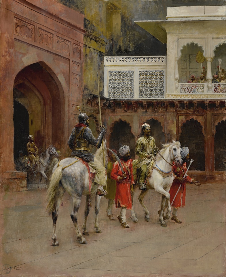 INDIAN PRINCE, PALACE OF AGRA by Edwin Lord Weeks