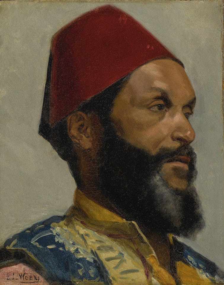 PORTRAIT OF A TURKISH MAN by Edwin Lord Weeks