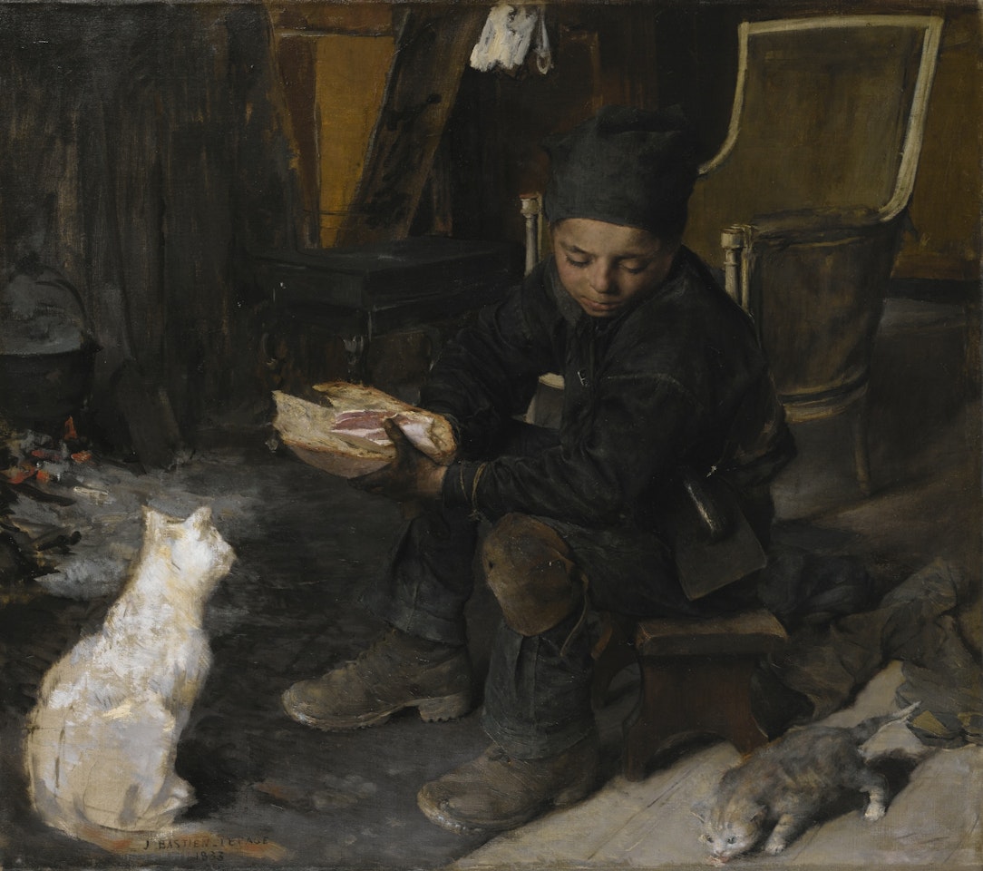 LE PETIT RAMONEUR (DAMVILLERS) by Jules Bastien Lepage