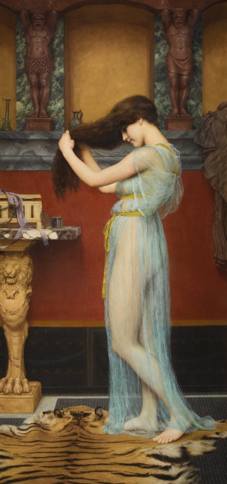 PREPARING FOR THE BATH by JOHN WILLIAM GODWARD, R.B.A.