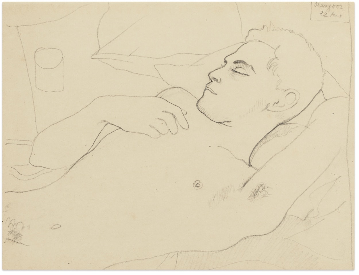 MARCEL KHILL ENDORMI, RANGOON, APRIL 22, 1936 by Jean Cocteau