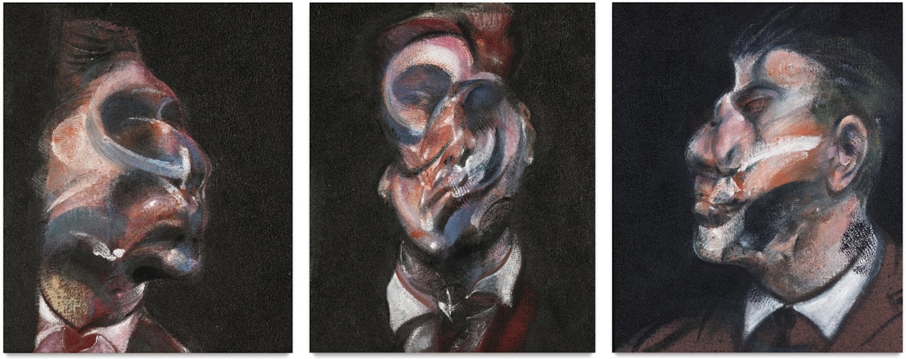 THREE STUDIES OF GEORGE DYER by Francis Bacon