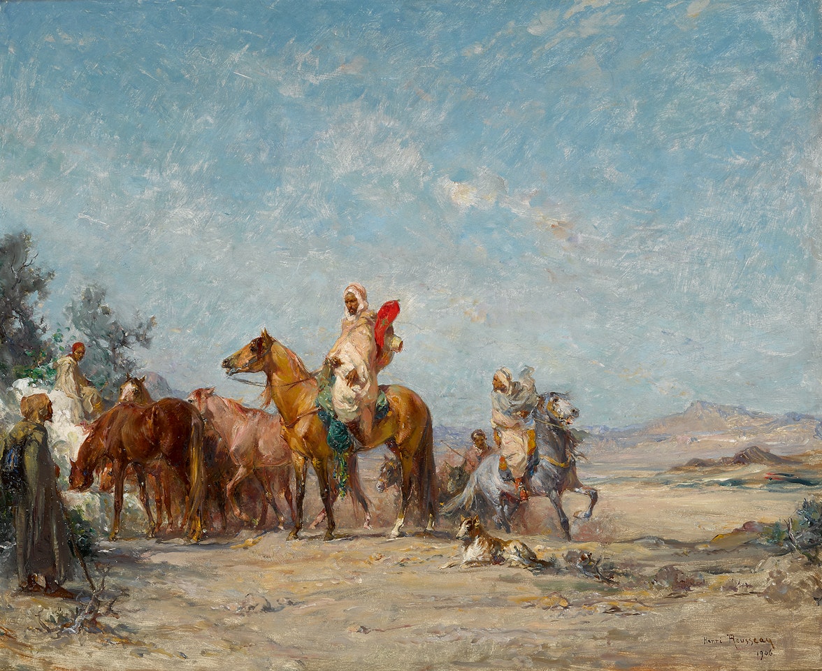 L'ABREUVOIR RUSTIQUE by Henri Émilien Rousseau