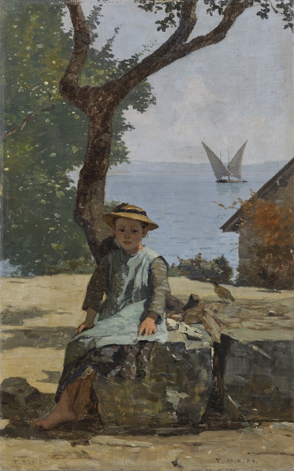 PETITE SAVOYARDE À YVOIRE by François Bocion