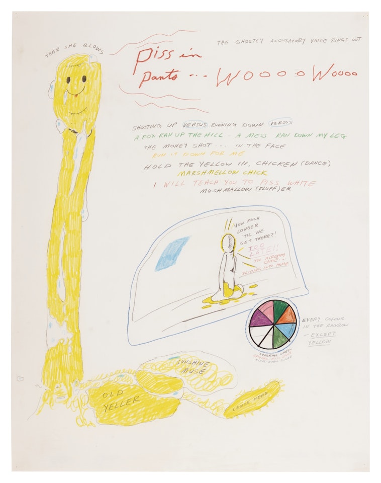WHITE OR YELLOW? by Mike Kelley