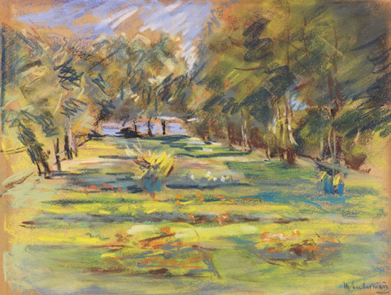 Blick in den Wannseegarten by Max Liebermann