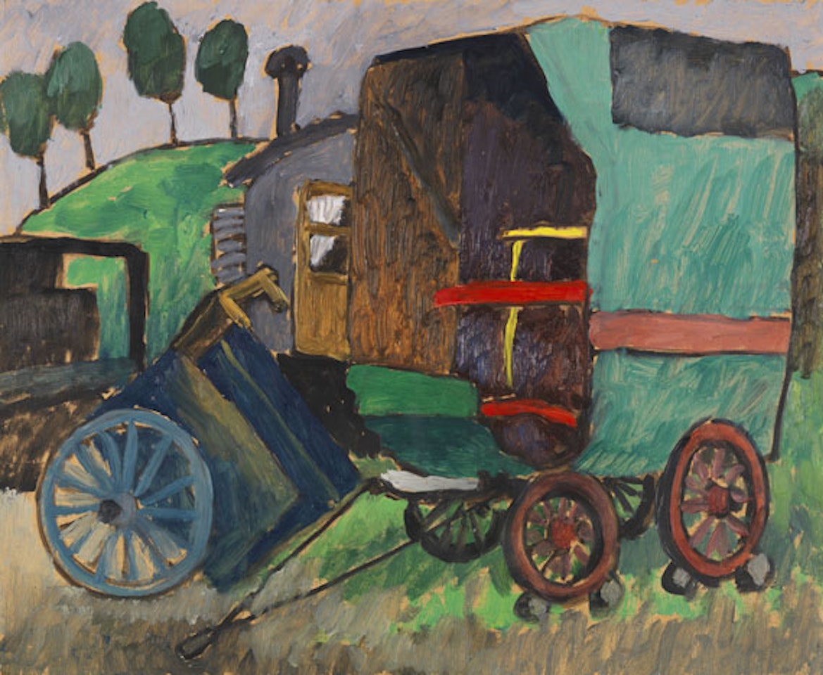 Zigeunerwagen II by Gabriele Münter