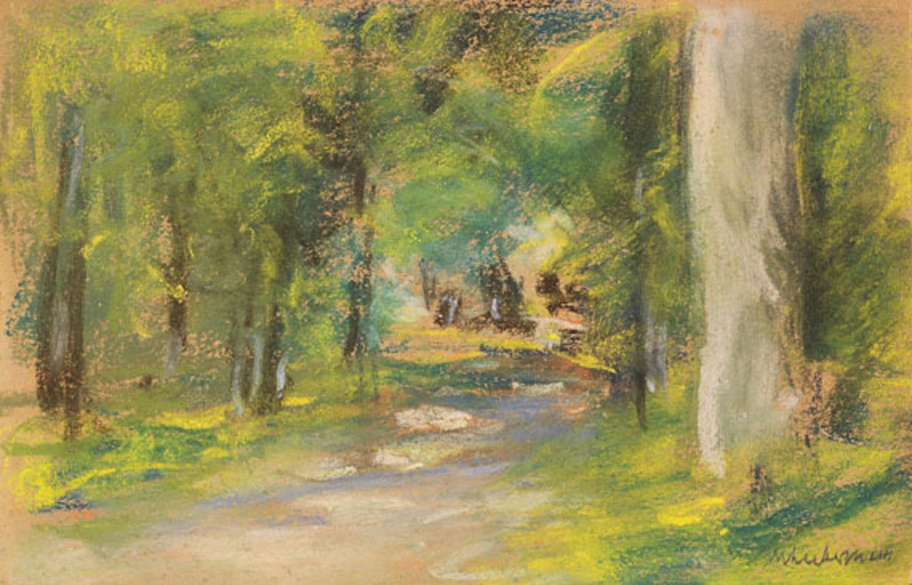 Weg im Wald by Max Liebermann