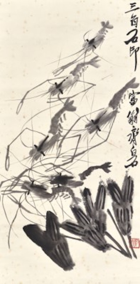 Shrimp and Sagittaria by Qi Baishi