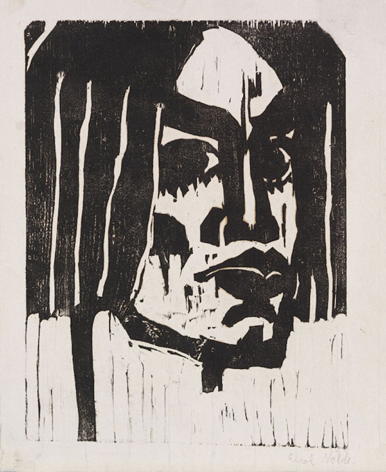 Frauenkopf III by Emil Nolde