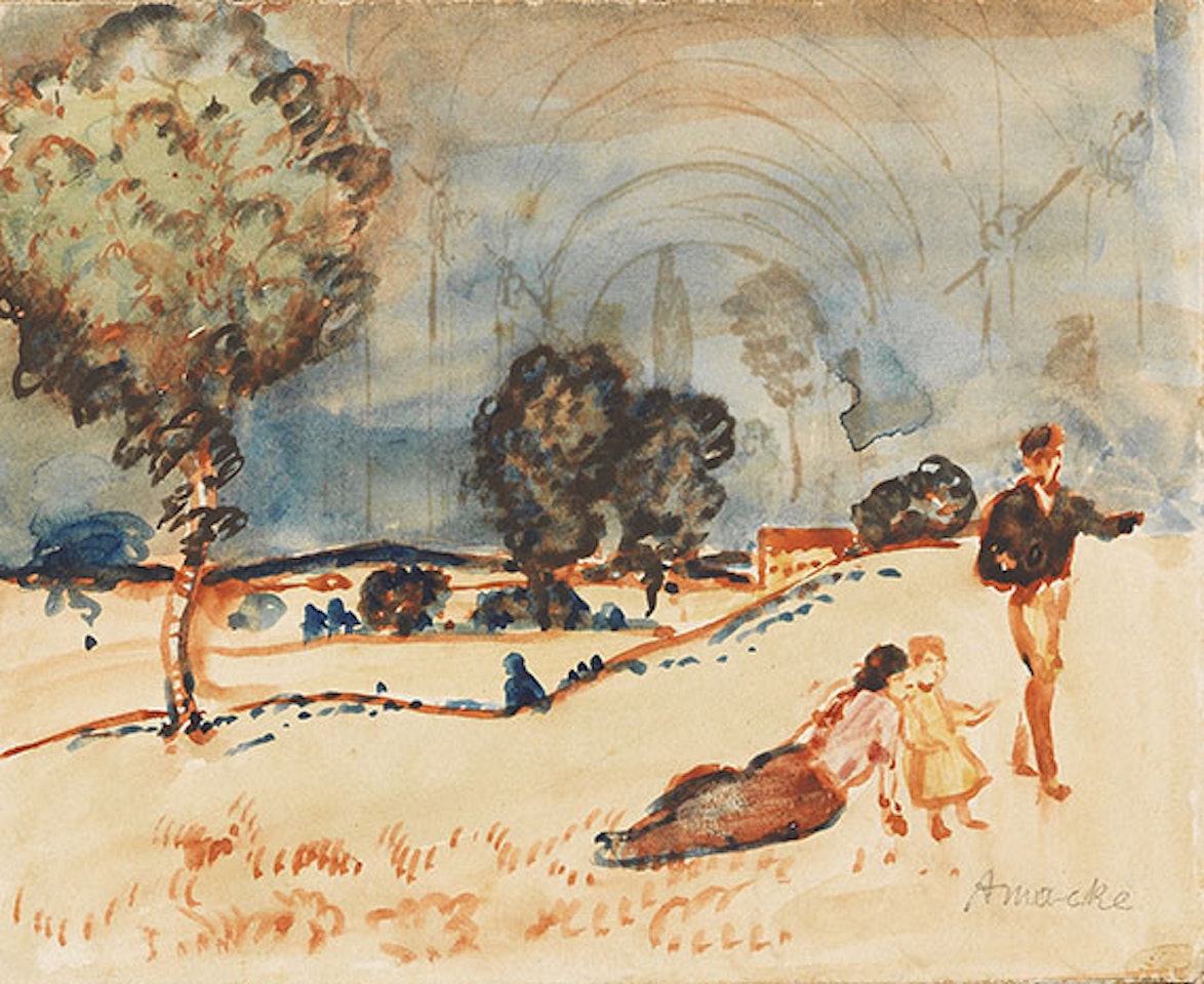 Landpartie by August Macke