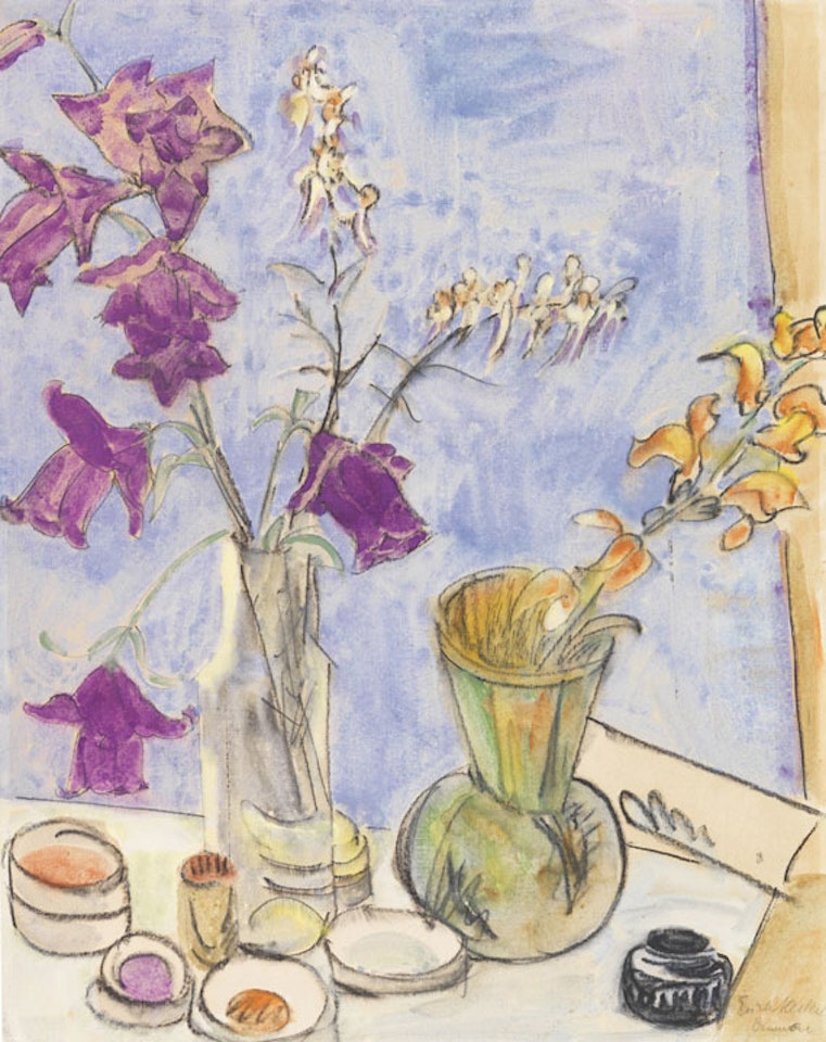 Glockenblumen (Blumen) by Erich Heckel