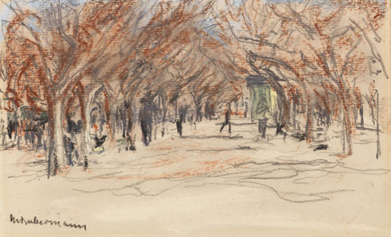 Promenade in Cannes by Max Liebermann