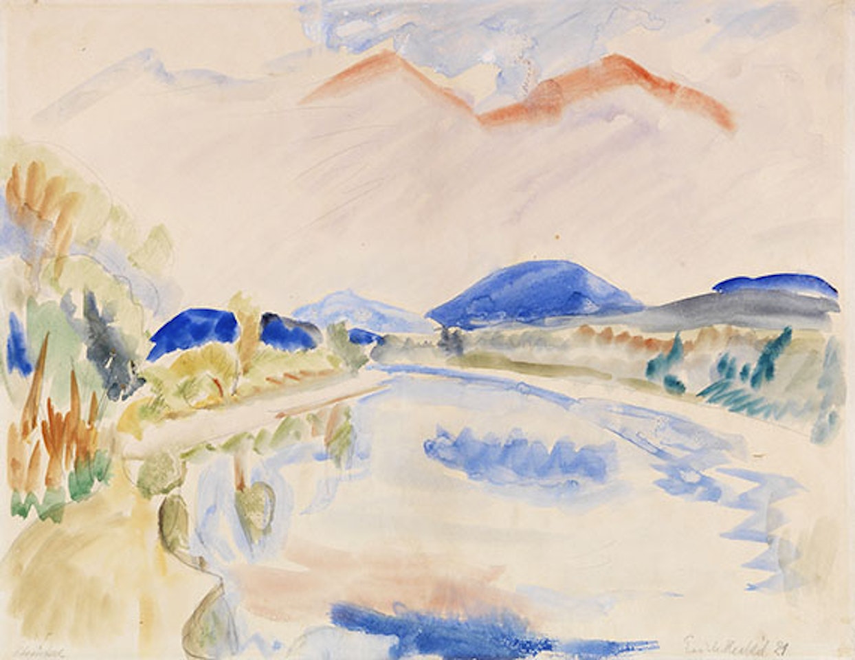 Rheintal by Erich Heckel