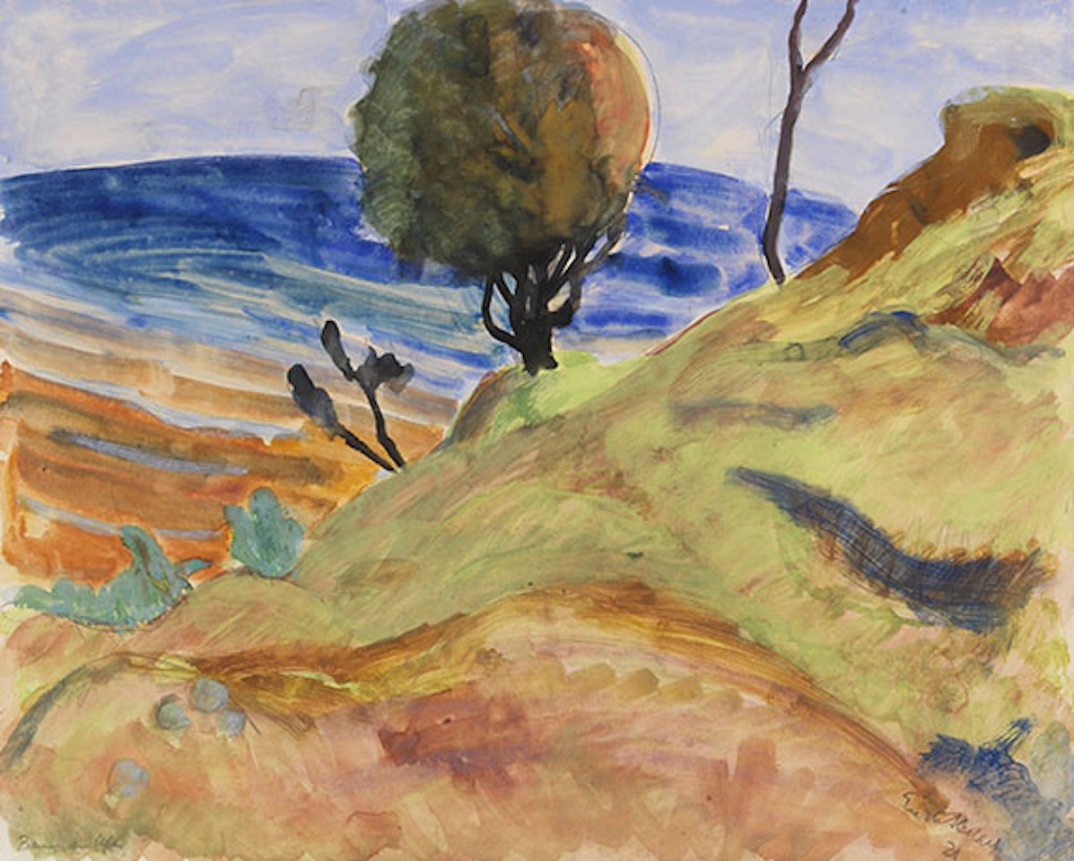 Baum am Ufer by Erich Heckel