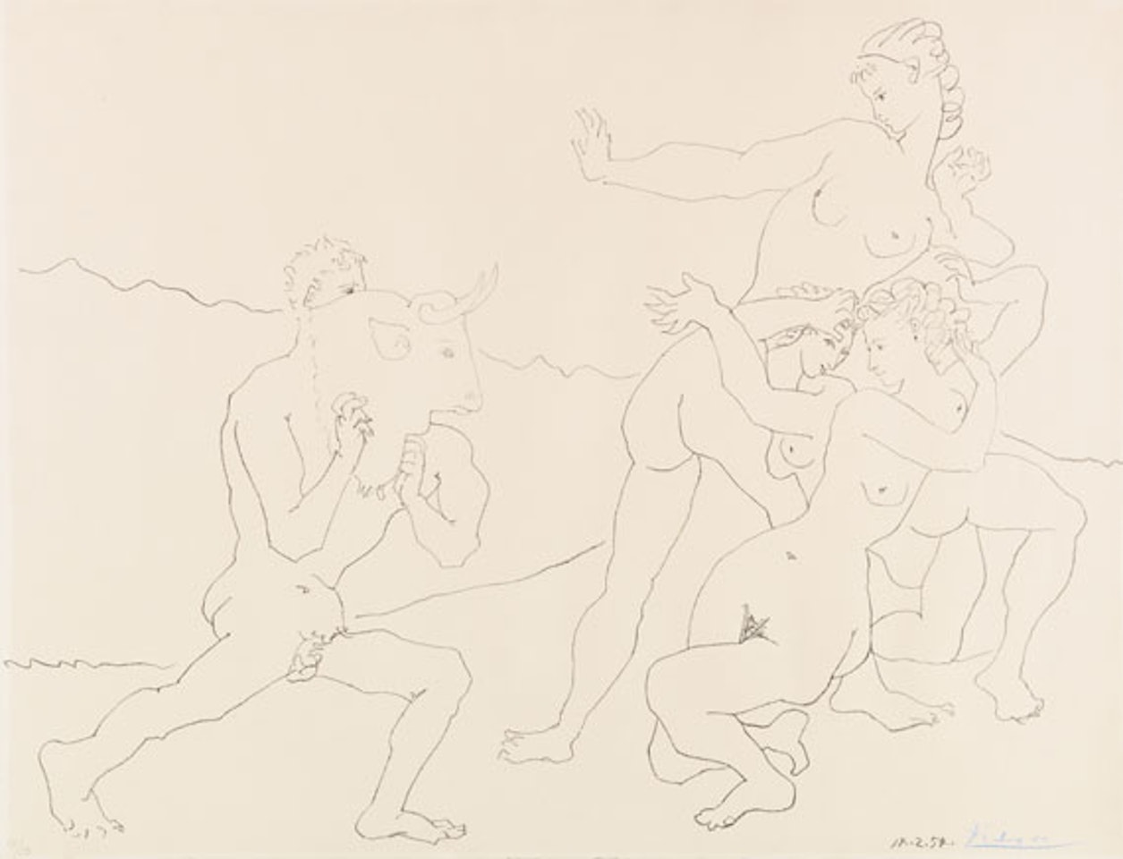 Jeu du Taureau by Pablo Picasso