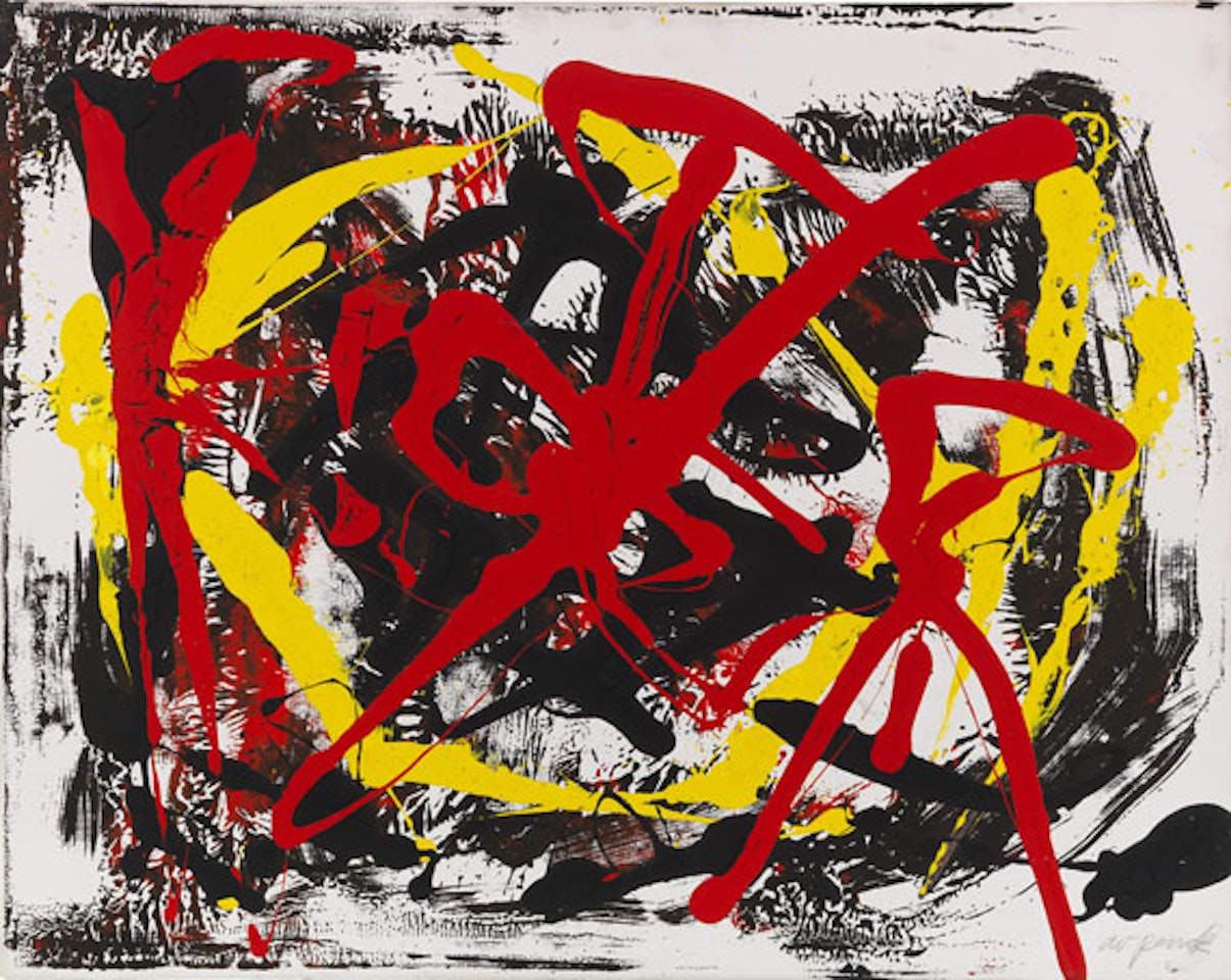 Ohne Titel (Aus der Serie: Pentagon) by A.R. Penck