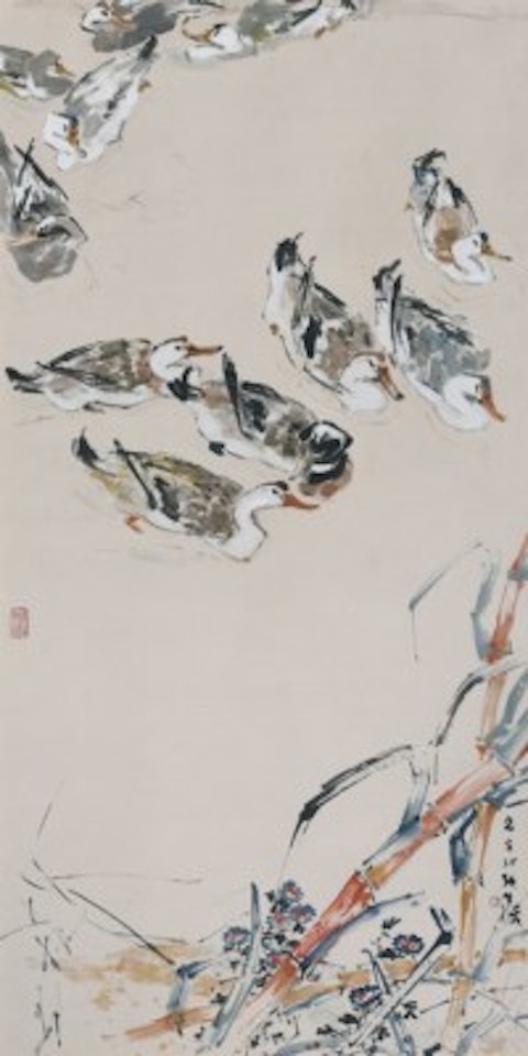 Bathing Ducks by Chen Wen Hsi