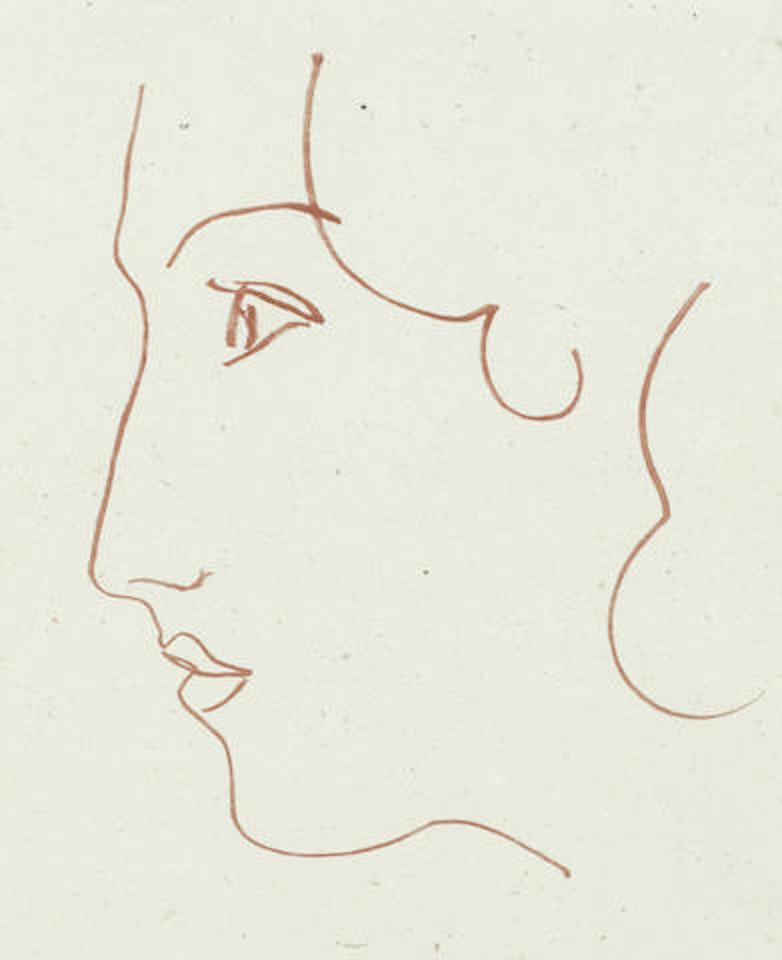 One plate from Florilège des Amours de Ronsard by Henri Matisse