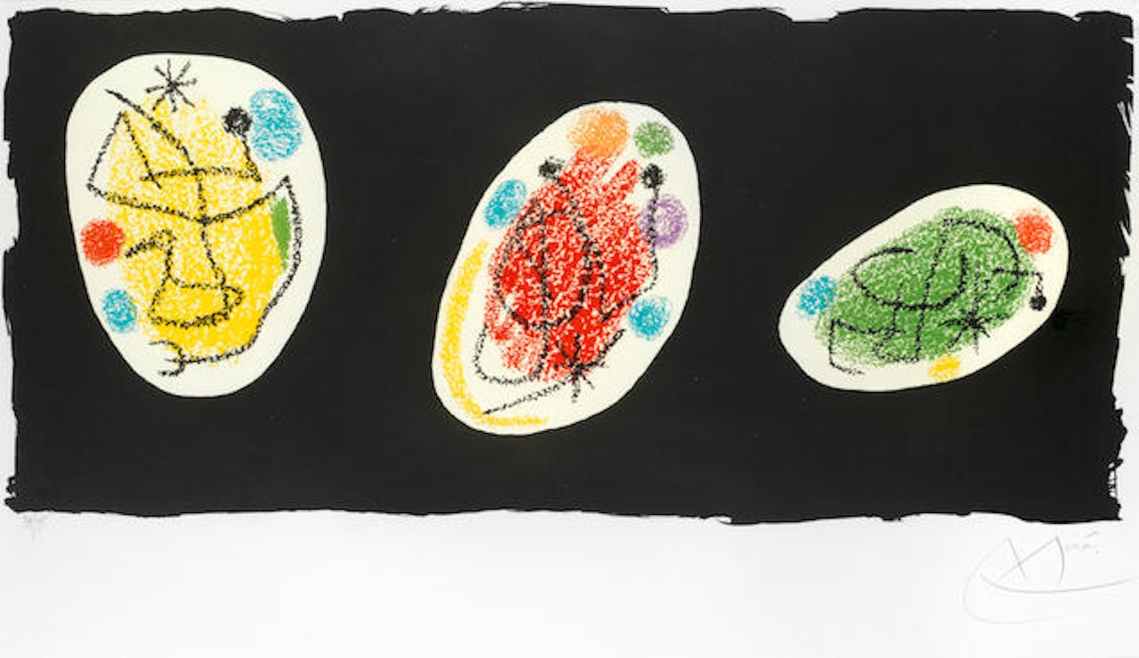 One plate from Revue XXe Siècle by Joan Miró