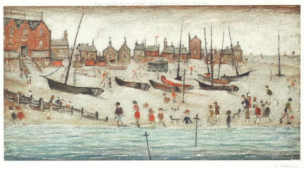 Deal Beach; and Deal Sketch by Laurence Stephen Lowry
