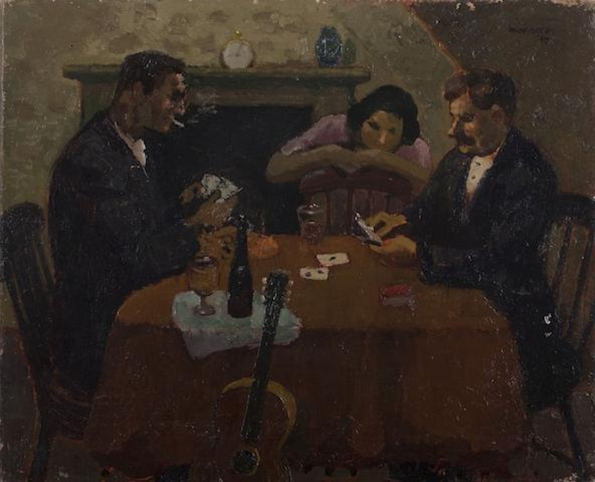 Scopa (The Card Players) by Alberto Morrocco