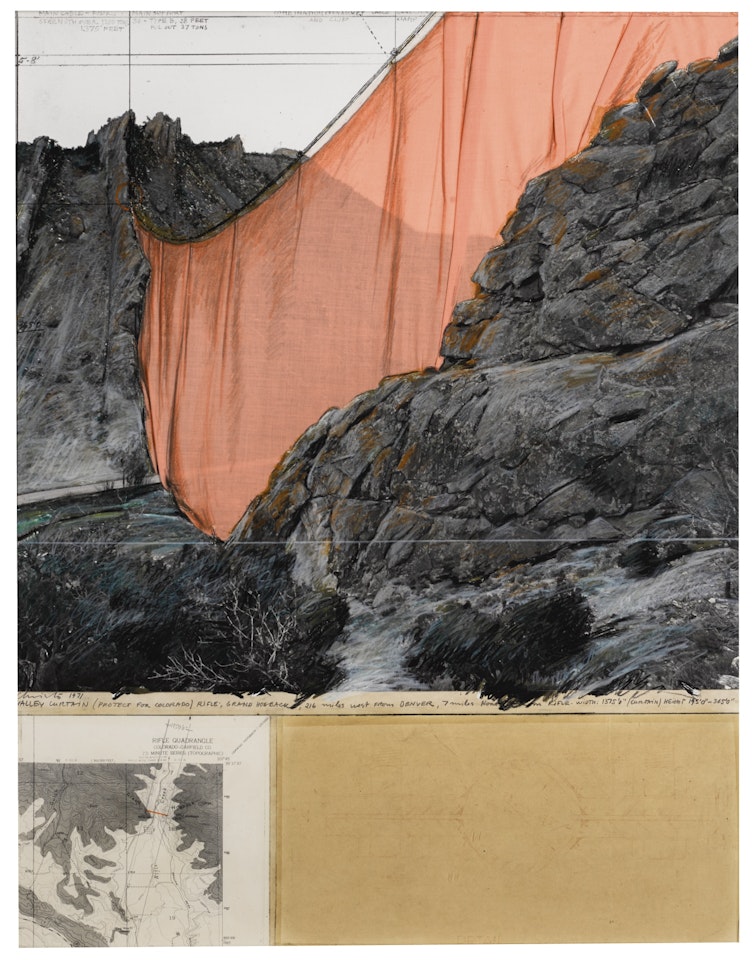 VALLEY CURTAIN (PROJECT FOR COLORADO) by Christo
