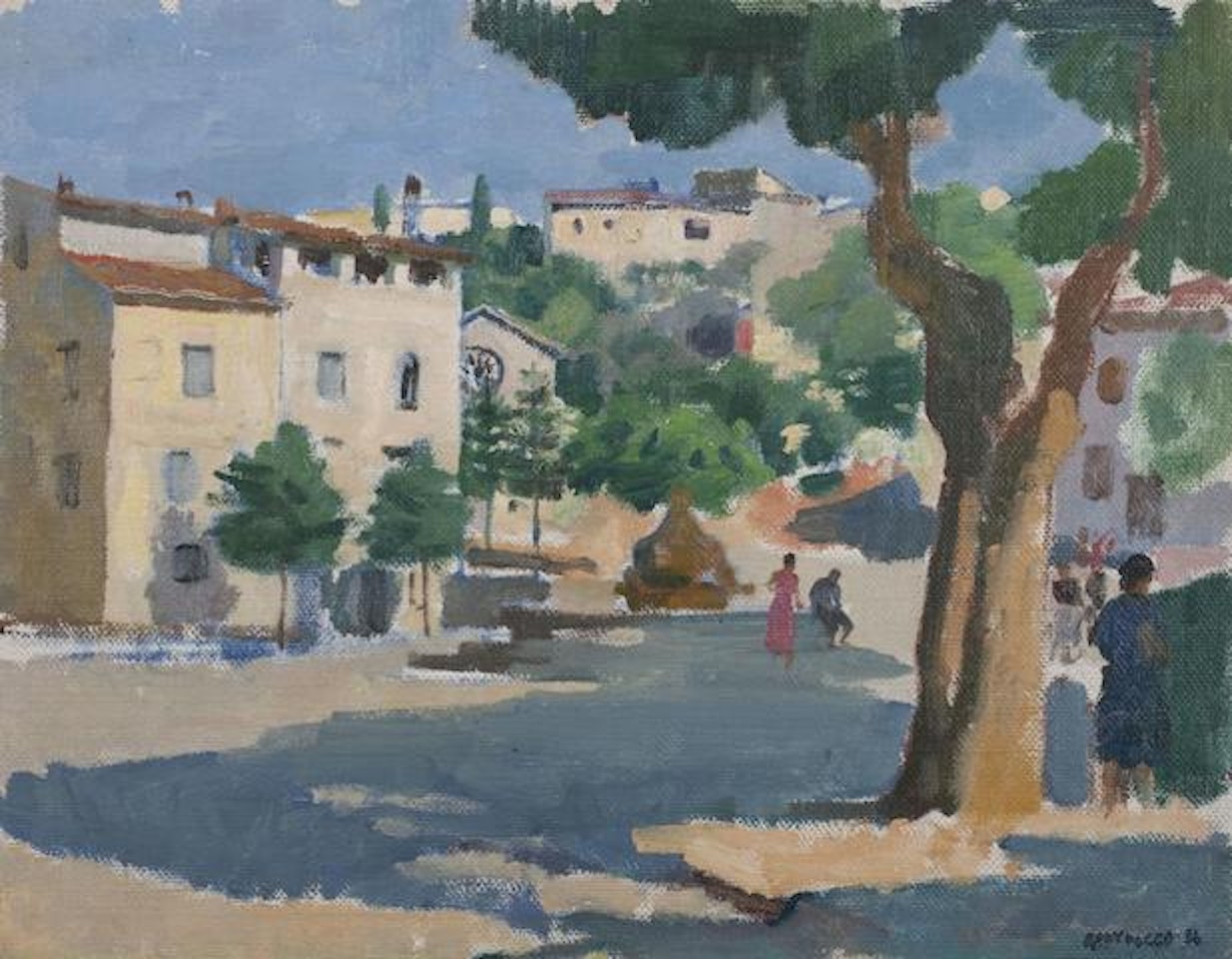 Piazza Anticoli by Alberto Morrocco