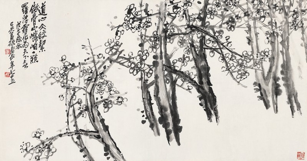 Plum Blossoms by Wu Changshuo