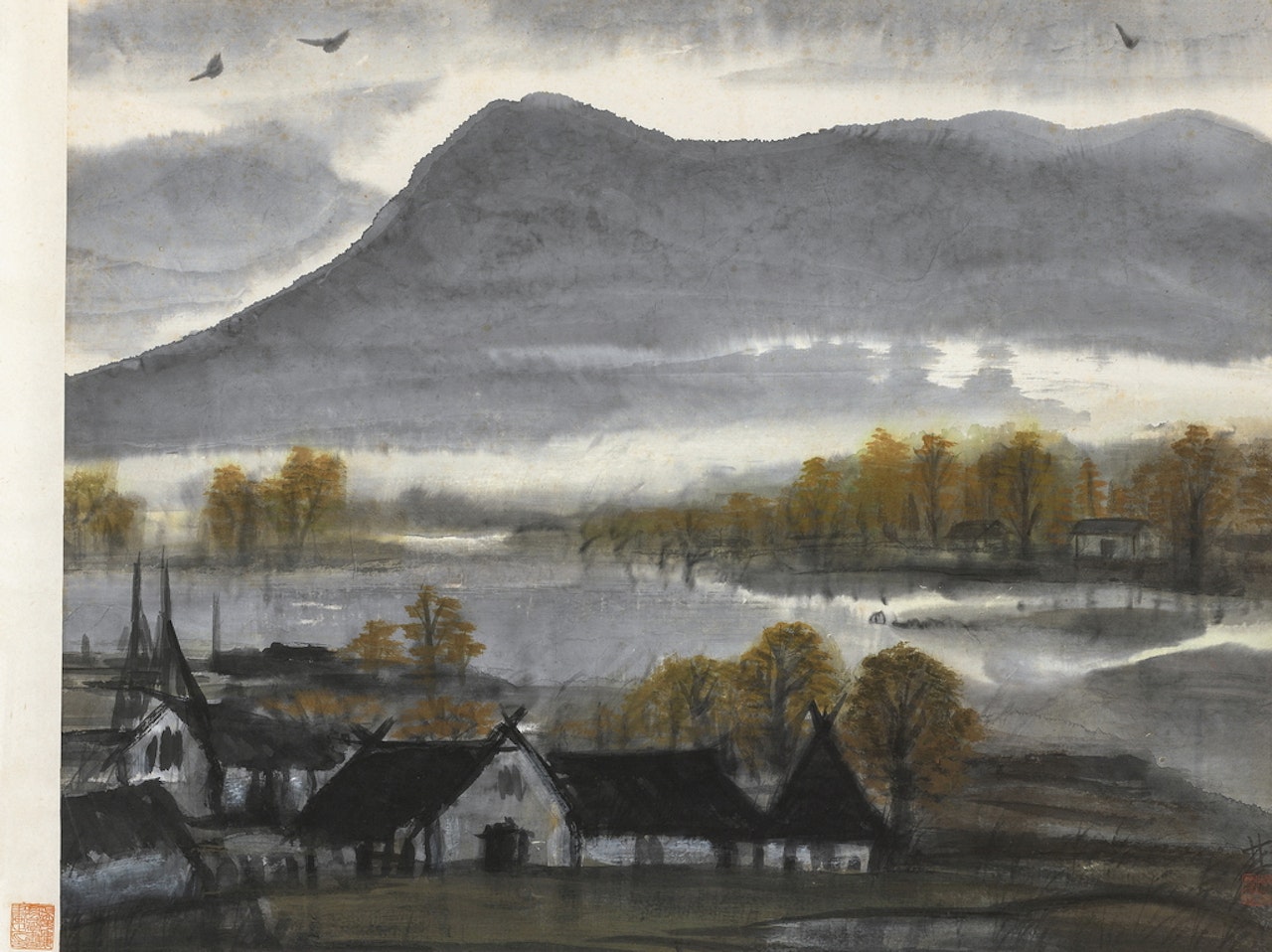 Cabin In The Woods by Lin Fengmian