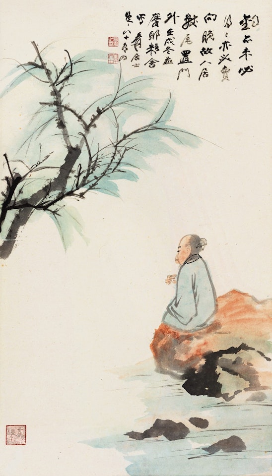 Finshing by Zhang Daqian