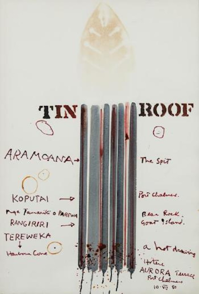 Tin Roof ,
1980 by Ralph Hotere