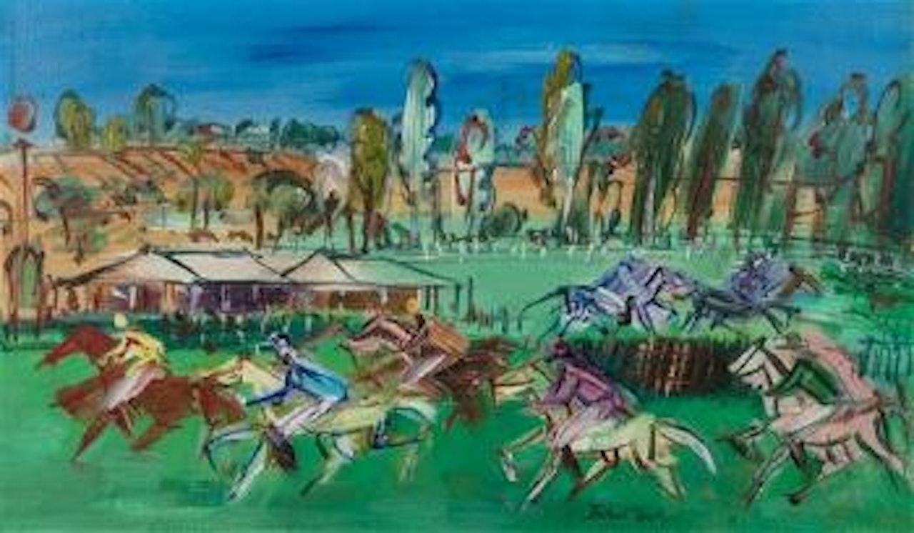 Course à la Roche Paris , by Jean Dufy