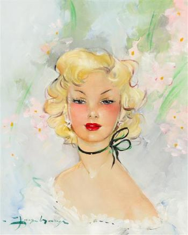 Portrait of a lady , by Jean Gabriel Domergue