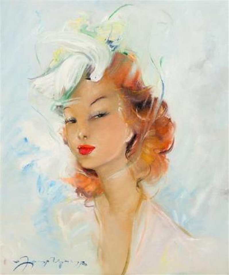Portrait of a lady , by Jean Gabriel Domergue