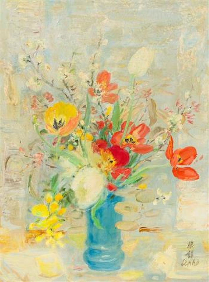 Le vase bleu , by Le Pho